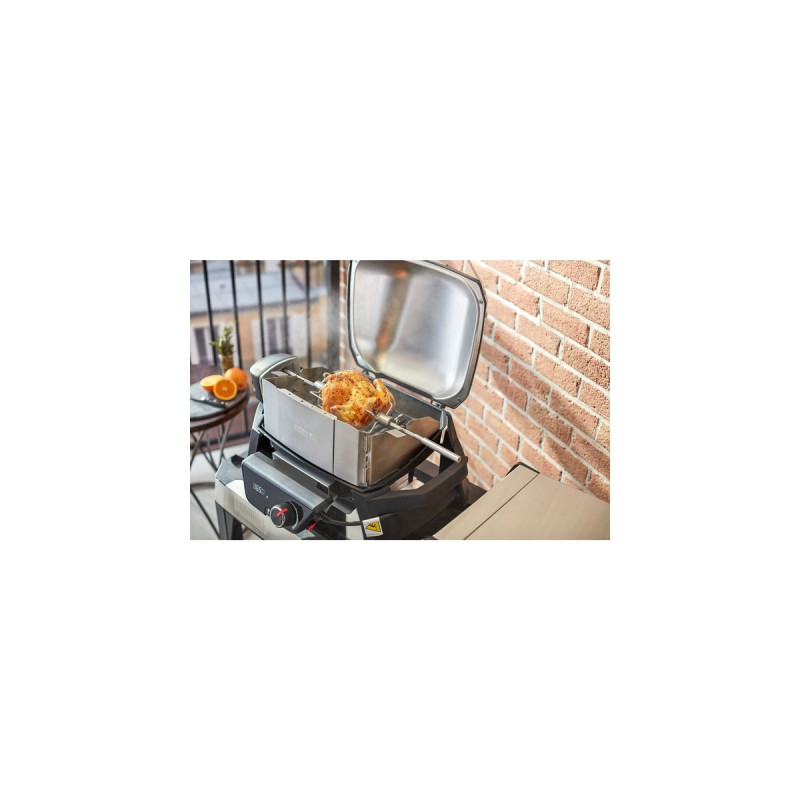 Weber Drehspieß 7660 für Pulse 1000 / 2000, Grillspieß(edelstahl, mit Motor)