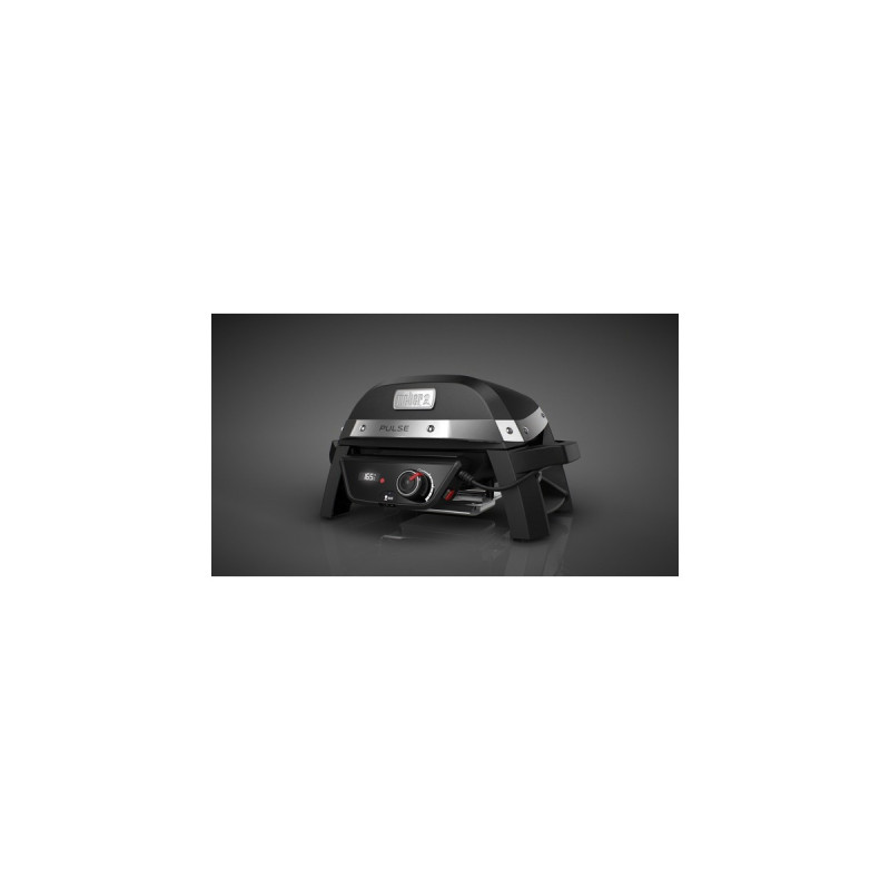 Weber Elektrogrill Pulse 1000(schwarz/silber, 1.800 Watt)