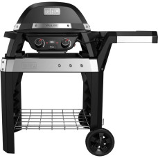 Weber Elektrogrill Pulse 2000 mit Wagen(schwarz/silber, 2.200 Watt)
