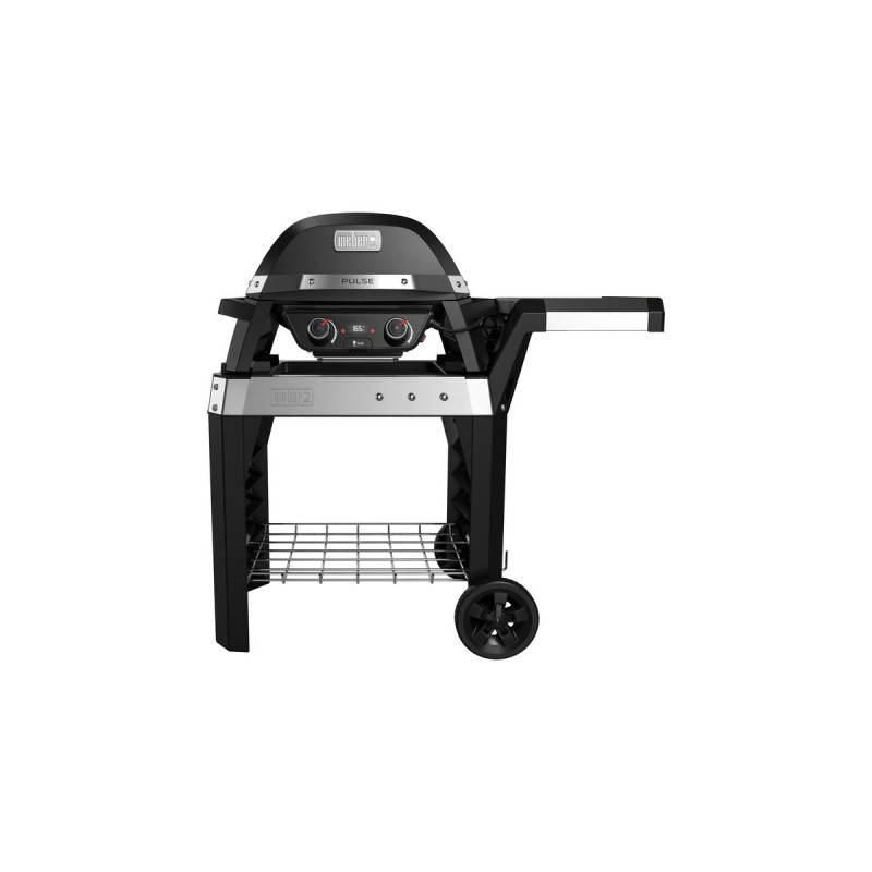 Weber Elektrogrill Pulse 2000 mit Wagen(schwarz/silber, 2.200 Watt)