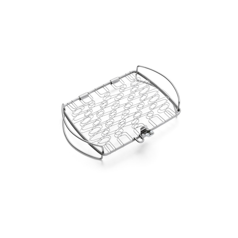 Weber Fisch- und Gemüsehalter 6470, klein, Grillkorb(edelstahl)