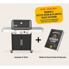Weber Gasgrill Genesis E-325s(schwarz/edelstahl, mit CRAFTED Basis-Rahmen und Sear Zone)