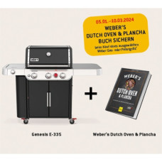 Weber Gasgrill Genesis E-335(schwarz/edelstahl, mit CRAFTED Basis-Rahmen und Sear Zone)