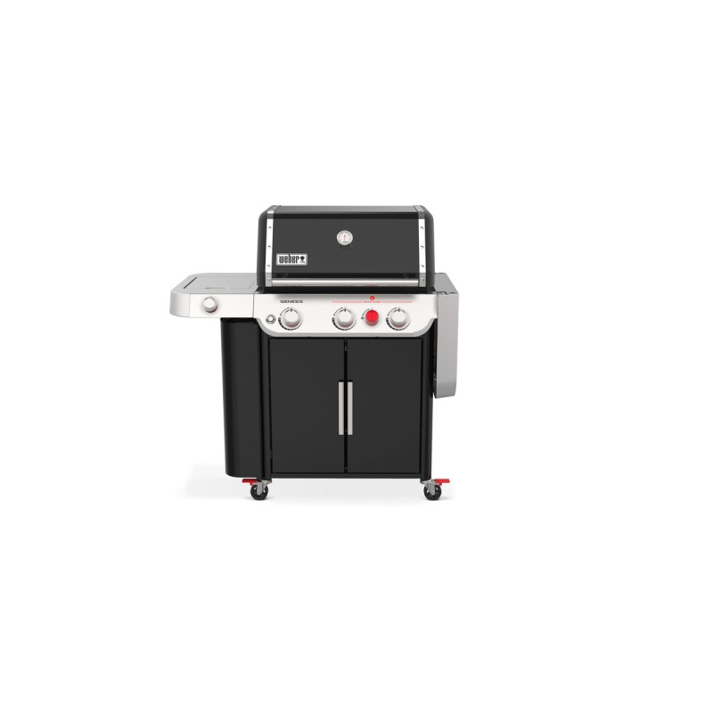 Weber Gasgrill Genesis E-335(schwarz/edelstahl, mit CRAFTED Basis-Rahmen und Sear Zone)