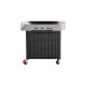 Weber Gasgrill Genesis E-335(schwarz/edelstahl, mit CRAFTED Basis-Rahmen und Sear Zone)
