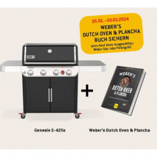 Weber Gasgrill Genesis E-425s(schwarz/edelstahl, mit CRAFTED Basis-Rahmen und Sear Zone)