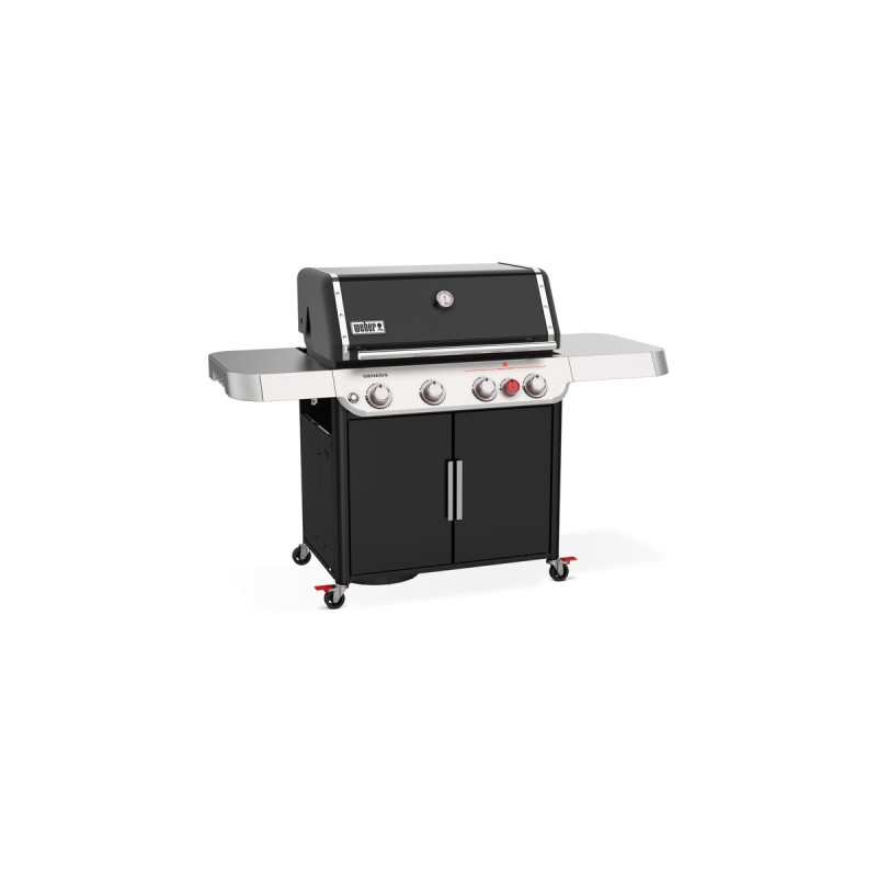 Weber Gasgrill Genesis E-425s(schwarz/edelstahl, mit CRAFTED Basis-Rahmen und Sear Zone)