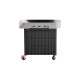Weber Gasgrill Genesis E-425s(schwarz/edelstahl, mit CRAFTED Basis-Rahmen und Sear Zone)