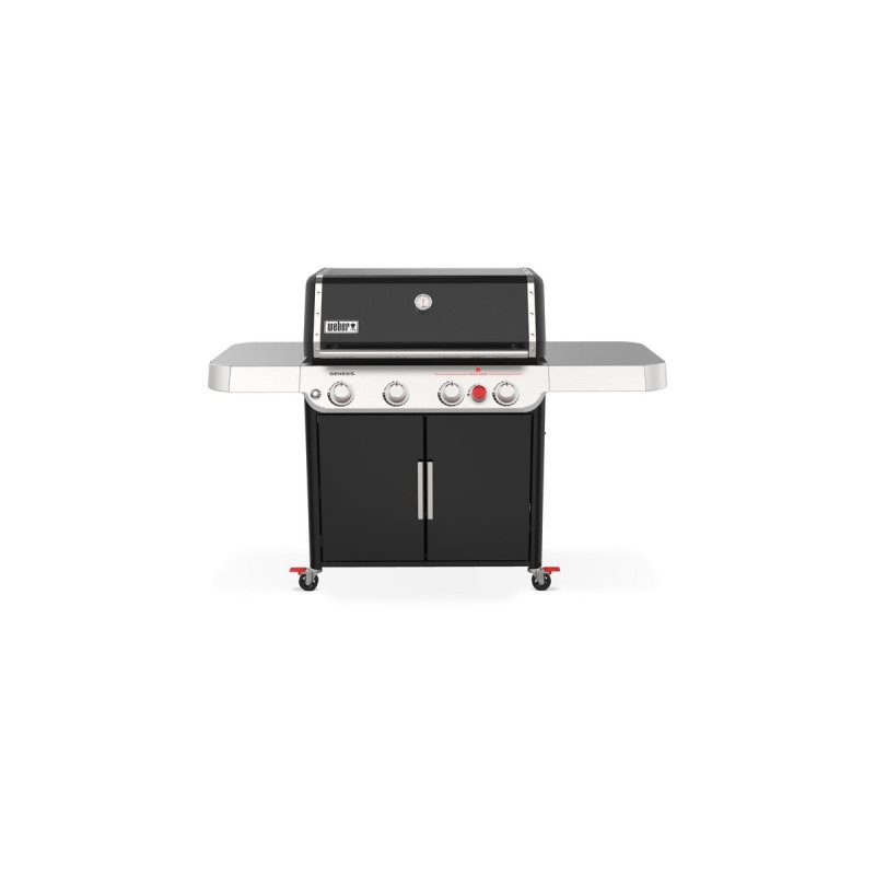 Weber Gasgrill Genesis E-425s(schwarz/edelstahl, mit CRAFTED Basis-Rahmen und Sear Zone)