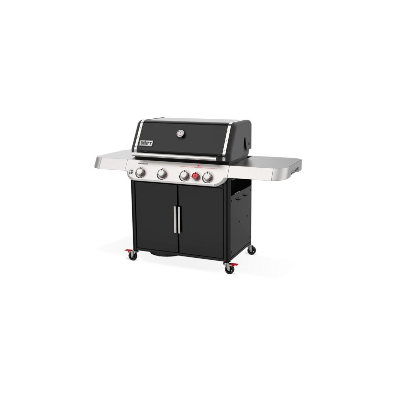 Weber Gasgrill Genesis E-425s(schwarz/edelstahl, mit CRAFTED Basis-Rahmen und Sear Zone)