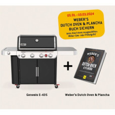 Weber Gasgrill Genesis E-435(schwarz/edelstahl, mit CRAFTED Basis-Rahmen und Sear Zone)