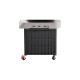 Weber Gasgrill Genesis E-435(schwarz/edelstahl, mit CRAFTED Basis-Rahmen und Sear Zone)