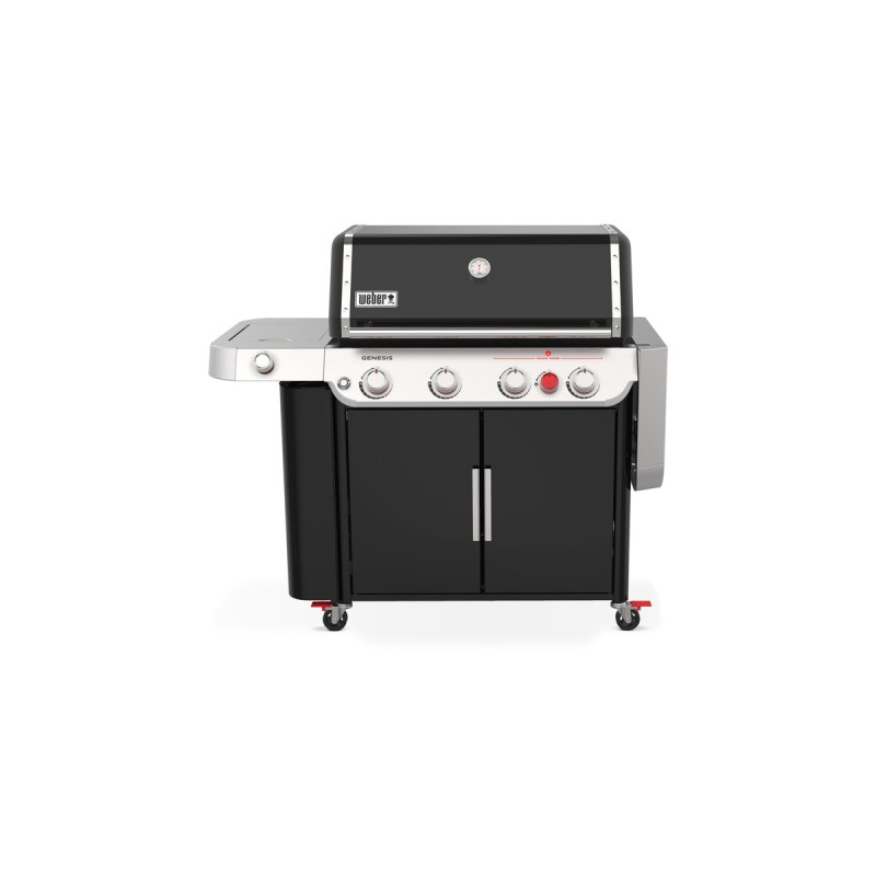 Weber Gasgrill Genesis E-435(schwarz/edelstahl, mit CRAFTED Basis-Rahmen und Sear Zone)
