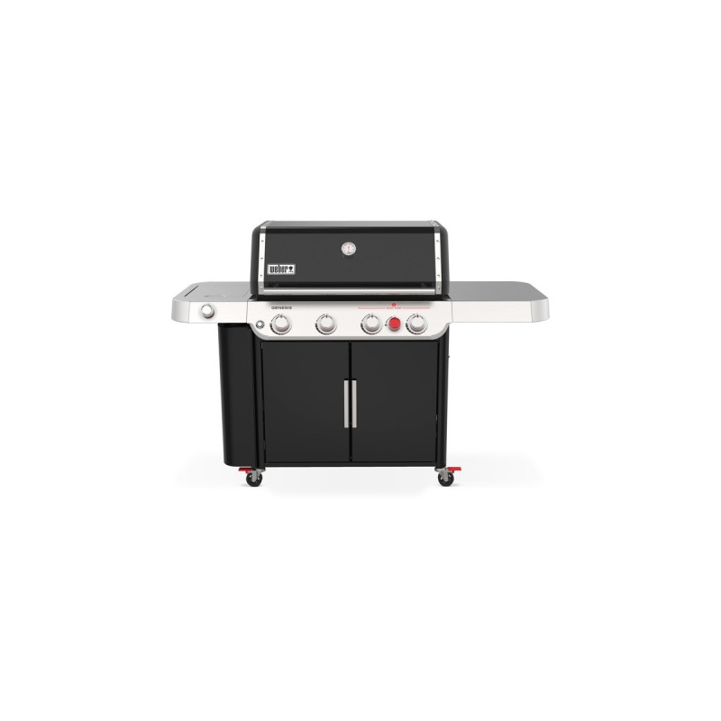 Weber Gasgrill Genesis E-435(schwarz/edelstahl, mit CRAFTED Basis-Rahmen und Sear Zone)