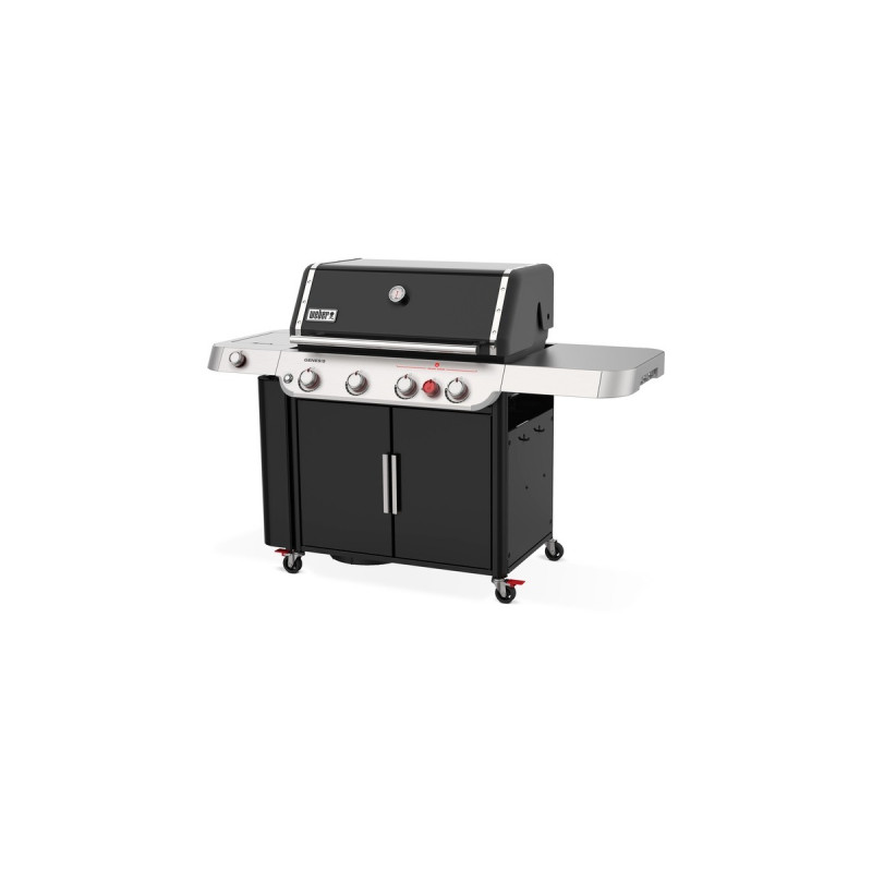 Weber Gasgrill Genesis E-435(schwarz/edelstahl, mit CRAFTED Basis-Rahmen und Sear Zone)