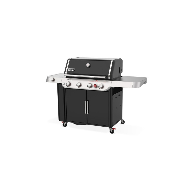 Weber Gasgrill Genesis E-435(schwarz/edelstahl, mit CRAFTED Basis-Rahmen und Sear Zone)