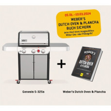 Weber Gasgrill Genesis S-325s(edelstahl, mit CRAFTED Basis-Rahmen und Sear Zone)