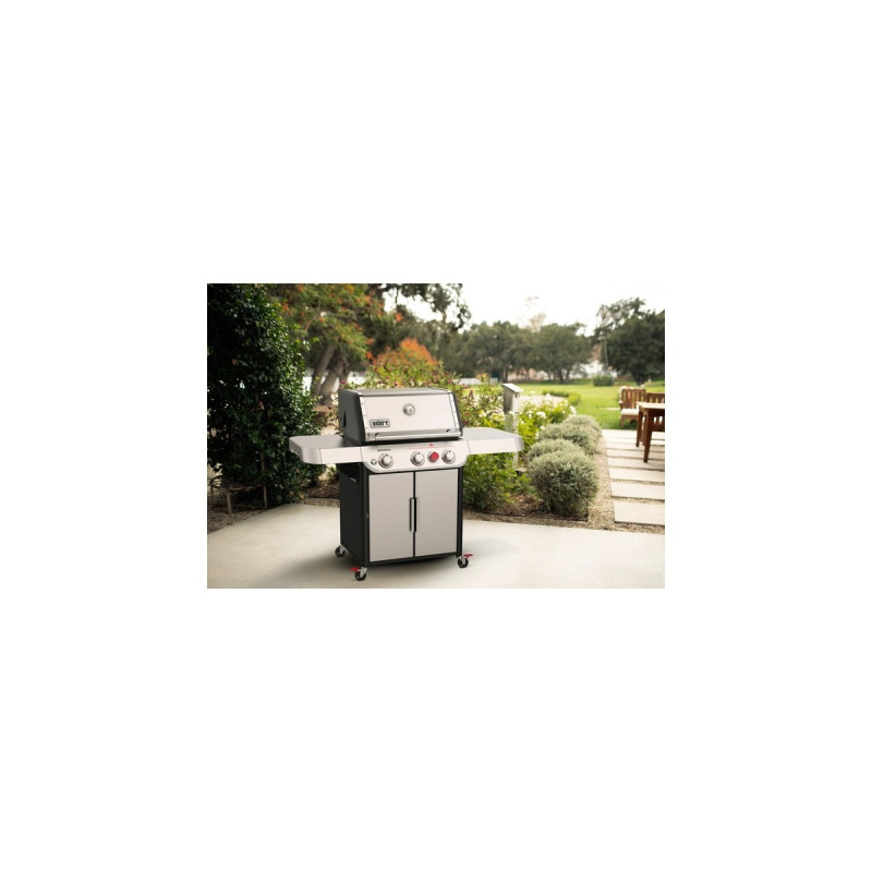 Weber Gasgrill Genesis S-325s(edelstahl, mit CRAFTED Basis-Rahmen und Sear Zone)
