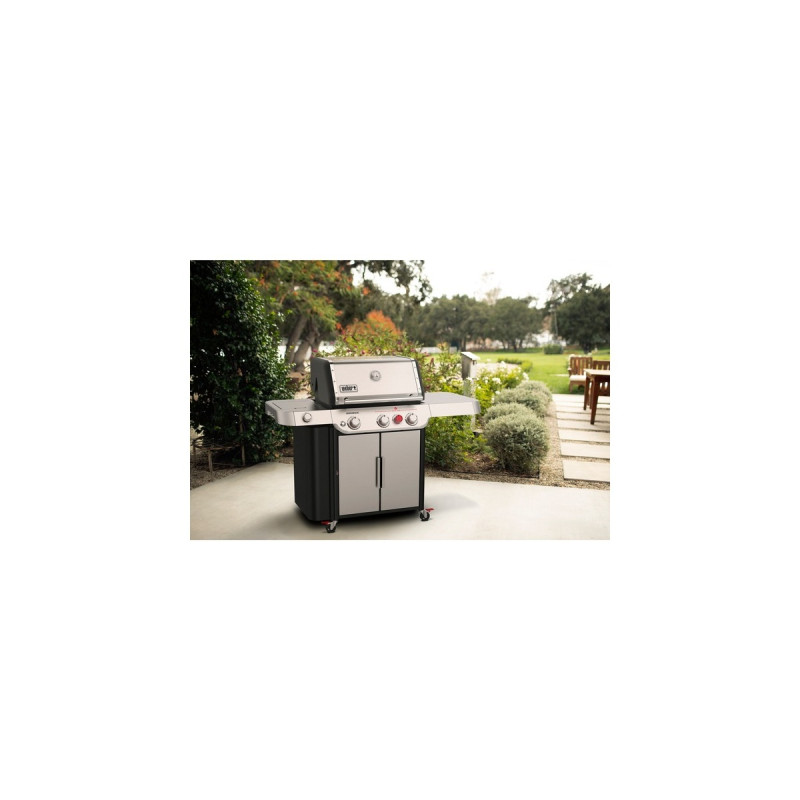 Weber Gasgrill Genesis S-335(edelstahl, mit CRAFTED Basis-Rahmen und Sear Zone)
