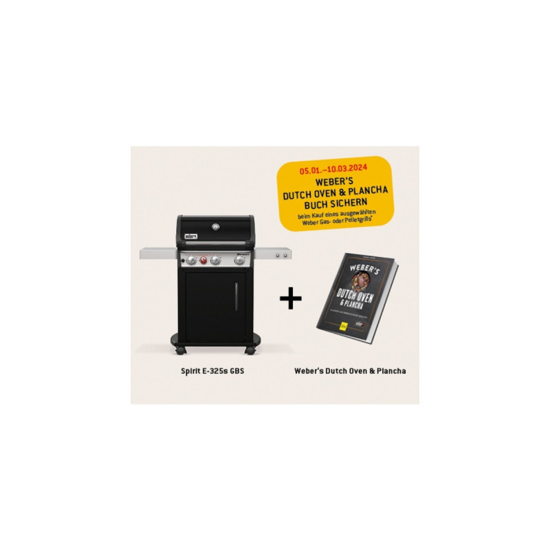 Weber Gasgrill Spirit E-325S GBS(schwarz/edelstahl, mit Sear Zone)
