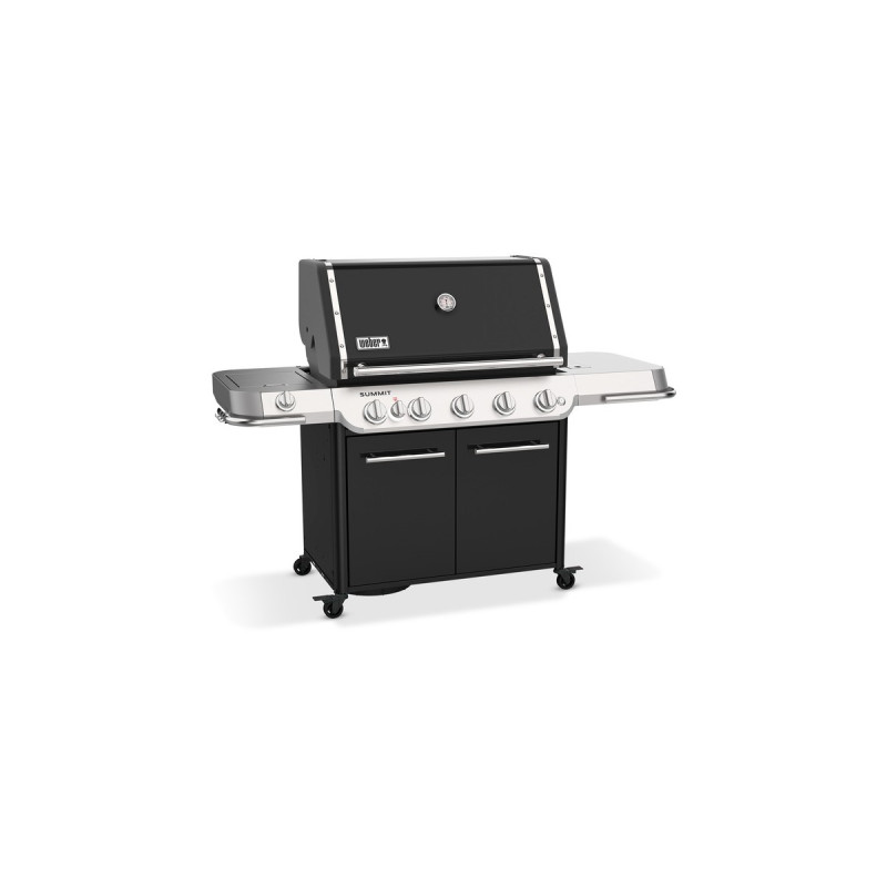 Weber Gasgrill Summit FS38 E, Black(schwarz/edelstahl, mit CRAFTED Basis-Rahmen und Sear Zone)