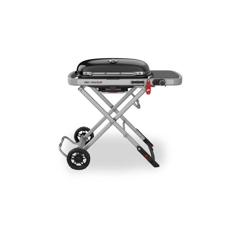 Weber Gasgrill Traveler Black(schwarz/silber, zusammenklappbar)