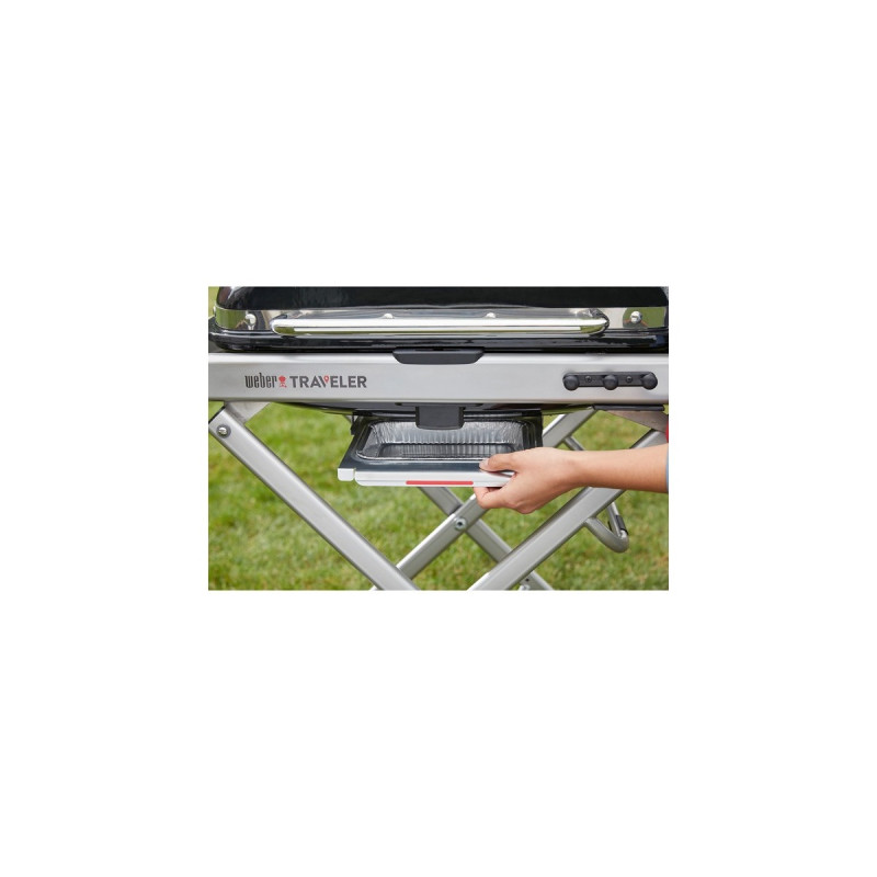 Weber Gasgrill Traveler Black(schwarz/silber, zusammenklappbar)