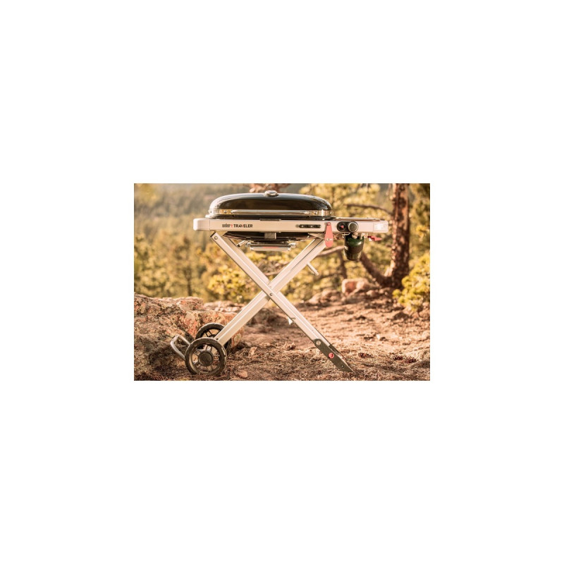 Weber Gasgrill Traveler Black(schwarz/silber, zusammenklappbar)