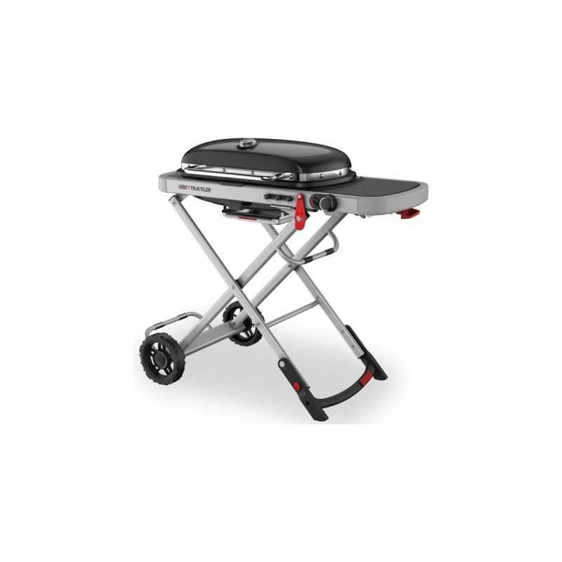 Weber Gasgrill Traveler Black(schwarz/silber, zusammenklappbar)