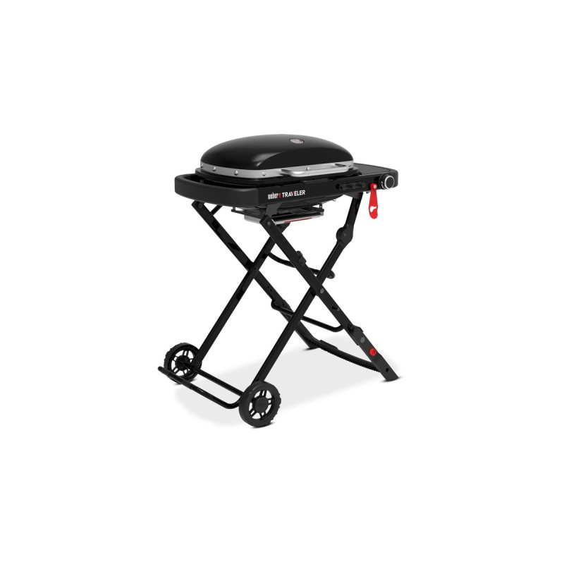 Weber Gasgrill Traveler Compact, Black(schwarz, zusammenklappbar)