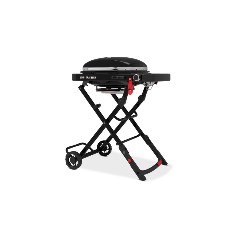 Weber Gasgrill Traveler Compact, Black(schwarz, zusammenklappbar)