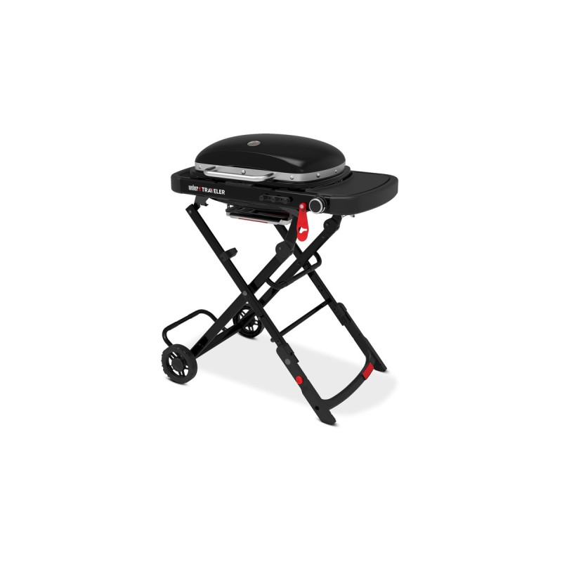 Weber Gasgrill Traveler Compact, Black(schwarz, zusammenklappbar)