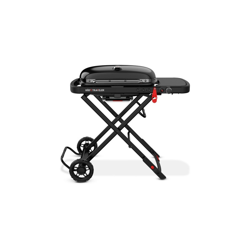 Weber Gasgrill Traveler Stealth(schwarz, zusammenklappbar)