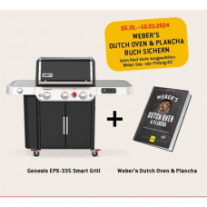 Weber Genesis EPX-335 Smarter Gasgrill(schwarz/edelstahl, mit CRAFTED Basis-Rahmen und Sear Zone)