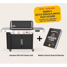 Weber Genesis EPX-435 Smarter Gasgrill(schwarz/edelstahl, mit CRAFTED Basis-Rahmen und Sear Zone)