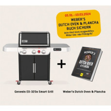 Weber Genesis EX-325s Smarter Gasgrill(schwarz/edelstahl, mit CRAFTED Basis-Rahmen und Sear Zone)