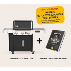 Weber Genesis EX-335 Smarter Gasgrill(schwarz/edelstahl, mit CRAFTED Basis-Rahmen und Sear Zone)