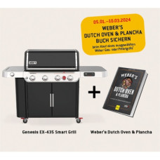 Weber Genesis EX-435 Smarter Gasgrill(schwarz/edelstahl, mit CRAFTED Basis-Rahmen und Sear Zone)