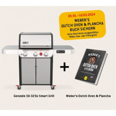 Weber Genesis SX-325s Smarter Gasgrill(edelstahl, mit CRAFTED Basis-Rahmen und Sear Zone)