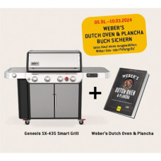 Weber Genesis SX-435 Smarter Gasgrill(edelstahl, mit CRAFTED Basis-Rahmen und Sear Zone)