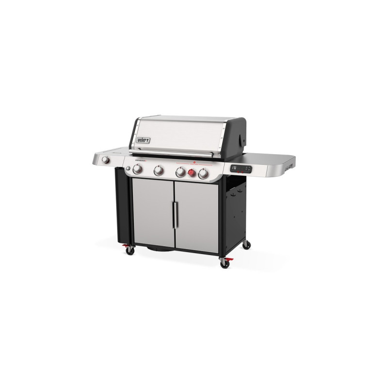 Weber Genesis SX-435 Smarter Gasgrill(edelstahl, mit CRAFTED Basis-Rahmen und Sear Zone)