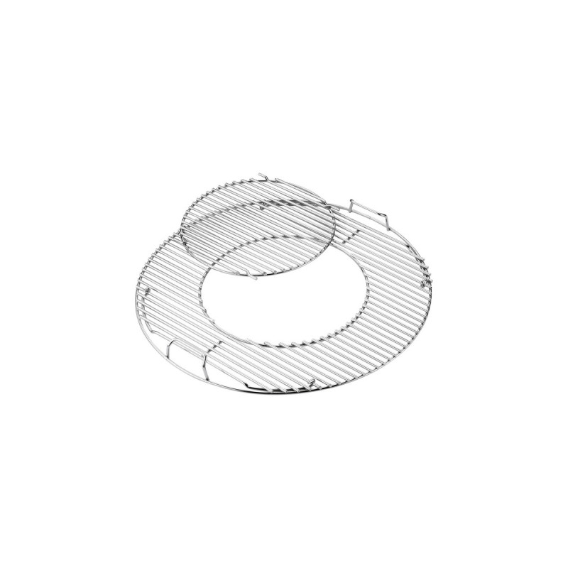 Weber Gourmet BBQ System-Grillrost-Einsatz 8843, 57cm(edelstahl, 2-teilig)