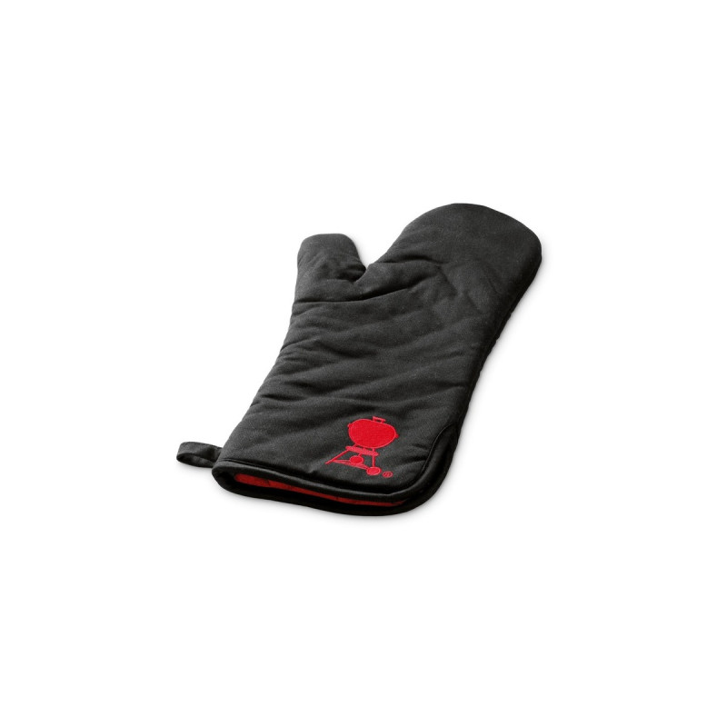 Weber Grillhandschuh 6472, schwarz mit rotem Kettle