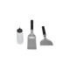 Weber Grillplatten-Starter-Set, 3-teilig, Wender(edelstahl/schwarz, 2 Wender, 1 Marinadenflasche)