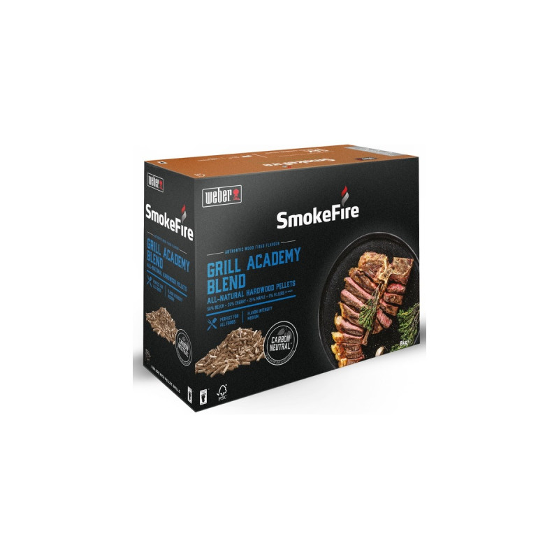 Weber Holzpellets Grill Academy, 8kg, Brennstoff(für SmokeFire)