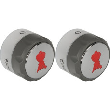 Weber Kontrollknöpfe groß, für Summit, ab 2012, Ersatzteil(dunkelgrau, 2 Stück)