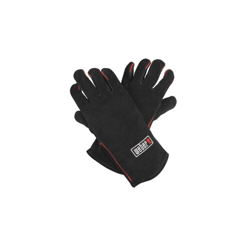 Weber Leder-Grillhandschuhe 17896(schwarz, 1 Paar)