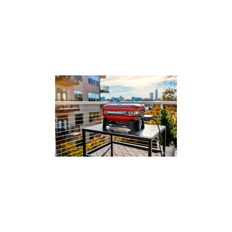 Weber Lumin Compact Elektrogrill(dunkelrot, 2.200 Watt)