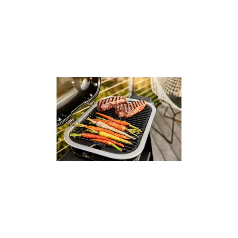 Weber Lumin Compact Elektrogrill mit Stand(schwarz, 2.200 Watt)