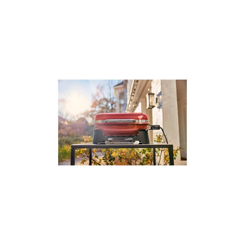 Weber Lumin Elektrogrill(dunkelrot, 2.200 Watt)